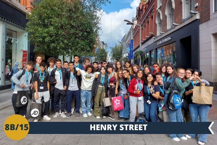 Proseguendo per Henry Street, il cuore commerciale della città vi accoglierà con negozi, centri commerciali e l'allegra musica dei BUSKER (escursione di mezza giornata).