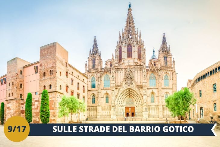 Lasciatevi trasportare attraverso i secoli con un affascinante tour a piedi nel cuore medievale di Barcellona, l’affascinante BARRIO GOTICO. Percorrerete un intricato dedalo di stradine dove ogni angolo racconta una storia, alla scoperta dei tesori nascosti del quartiere più antico della città. (escursione di mezza giornata)