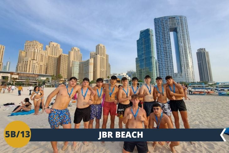 Il pomeriggio proseguirà alla JBR beach, nel cuore di Dubai Marina.