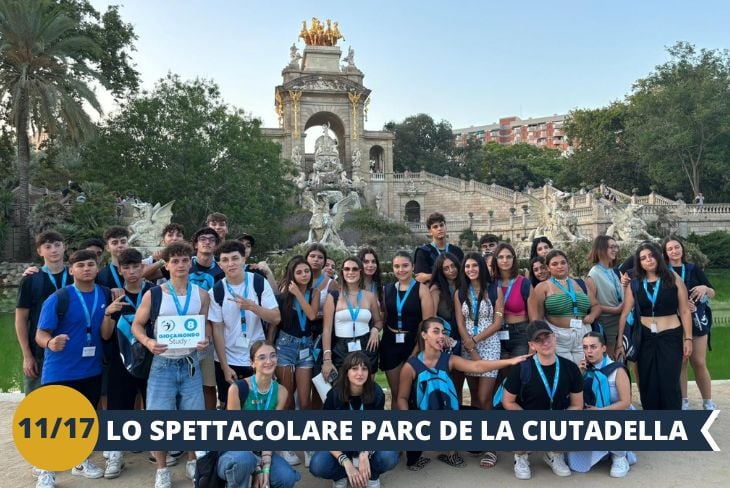 Scoprite la magia del PARC DE LA CIUTADELLA (INGRESSO INCLUSO), il POLMONE VERDE della città! Uno dei luoghi più VIVACI e RAPPRESENTATIVI di Barcellona, dove potrete ammirare performance artistiche spontanee, rilassarvi tra fontane monumentali e incontrare le colonie di simpatici pappagalli che hanno scelto questo parco come loro dimora. LA META PERFETTA per una pausa dalla città! (escursione di mezza giornata)