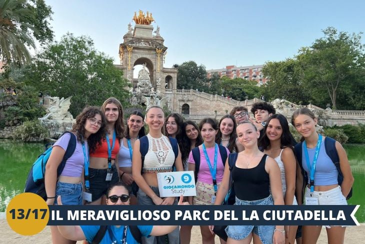 Scoprite la magia del PARC DE LA CIUTADELLA (INGRESSO INCLUSO), il POLMONE VERDE della città! Uno dei luoghi più VIVACI e RAPPRESENTATIVI di Barcellona, dove potrete ammirare performance artistiche spontanee, rilassarvi tra fontane monumentali e incontrare le colonie di simpatici pappagalli che hanno scelto questo parco come loro dimora. LA META PERFETTA per una pausa dalla città! (escursione di mezza giornata)