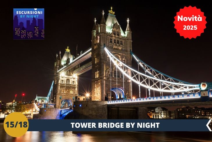 NOVITA’ 2025! BY NIGHT: Prepariamoci a vivere una serata magica, passeggiando tra i luoghi più affascinanti di Londra sotto le stelle! Ammireremo il Tower Bridge, splendente nella sua illuminazione notturna, una vista che lascia senza fiato. Proseguiremo verso i pittoreschi St. Katharine’s Docks, un angolo incantevole della città, dove il Dickens Inn, con il suo charme storico, si erge come un gioiello illuminato, regalando un’atmosfera unica e suggestiva alla nostra notte londinese.