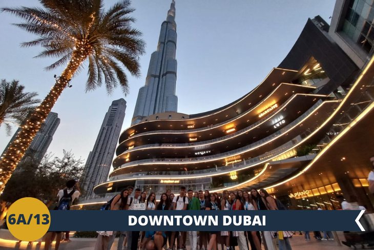 Un fantastico pomeriggio al DUBAI MALL, il centro commerciale più vasto del pianeta, all'ombra del maestoso Burj Khalifa . Un pomeriggio di tanto shopping e divertimento vi attende ...con la possibilità di acquistare il biglietto per il Burj Khalifa in loco. (escursione di mezza giornata).