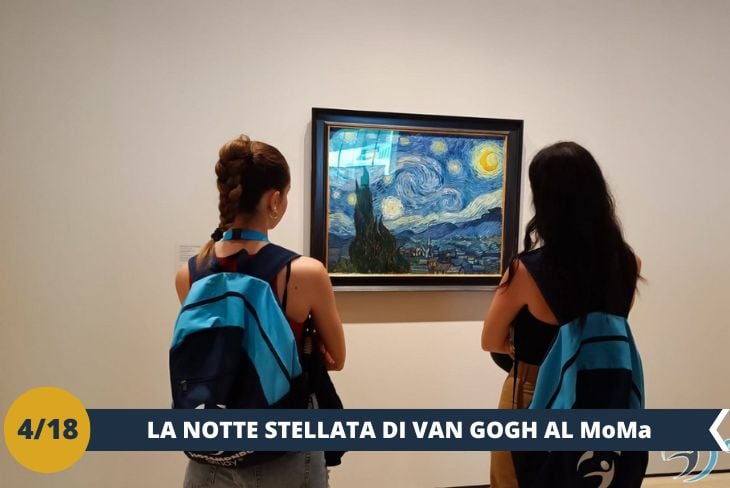 Entreremo nel celebre Museum of Modern Art, meglio conosciuto come MoMA (ingresso incluso), uno dei musei d'arte moderna più prestigiosi al mondo. Le sue sale ospitano una collezione straordinaria, con capolavori che hanno fatto la storia dell’arte, come La Notte Stellata di Van Gogh e Vasca con ninfee di Monet. Un luogo imperdibile per scoprire l'arte moderna e contemporanea in tutte le sue forme, in uno spazio che è esso stesso un'icona di creatività. (escursione di mezza giornata)