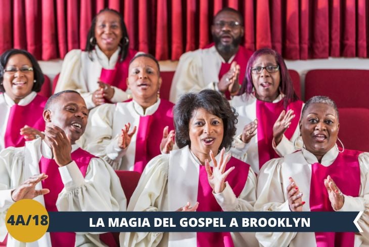 ESCURSIONE DI INTERA GIORNATA: La giornata inizierà con un'esperienza unica e coinvolgente: assisteremo a una celebrazione Gospel a Brooklyn, un’occasione speciale per immergerci nella musica e nella cultura afroamericana. Con canti vibranti e cori potenti, avremo la possibilità di vivere un momento autentico di spiritualità e tradizione che riempie l’aria di energia e emozione.