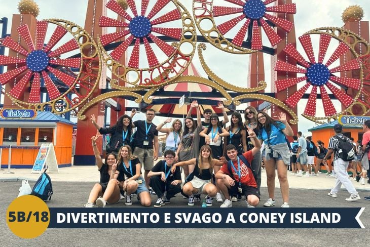 Proseguiremo verso Coney Island, un quartiere iconico e senza tempo. Qui, il contrasto tra il fascino retrò e la modernità di New York è evidente: passeggiate lungo il famoso lungomare di legno, circondati dai suoni delle giostre e dai profumi degli hot dog venduti dai chioschi. La lunga spiaggia di sabbia fine invita al relax, mentre l’atmosfera del vecchio luna park e i negozietti contribuiscono a creare una sensazione di viaggio nel passato, lontano dai grattacieli e dalla frenesia di Manhattan.