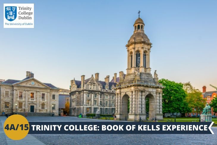 Immergiti nella storia al Trinity College, la più antica università d’Irlanda, famosa per custodire al suo interno uno dei manoscritti più preziosi al mondo, il Book of Kells.