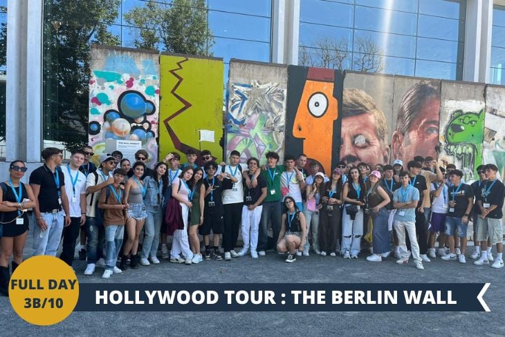 Il tour proseguirà con una visita esclusiva al BERLIN WALL, dove arte contemporanea e storia si fondono in un'esperienza indimenticabile vicino alla famosa installazione THE URBAN LIGHT. Una giornata dove ogni passo vi porterà a scoprire un pezzo di storia del cinema americano!