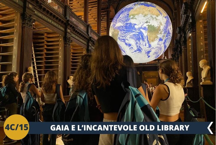 La vostra avventura culmina con THE BOOK OF KELLS 360, un viaggio immersivo tra luci e suoni, e la Long Room digitale con le sue proiezioni mozzafiato. (escursione di mezza giornata)