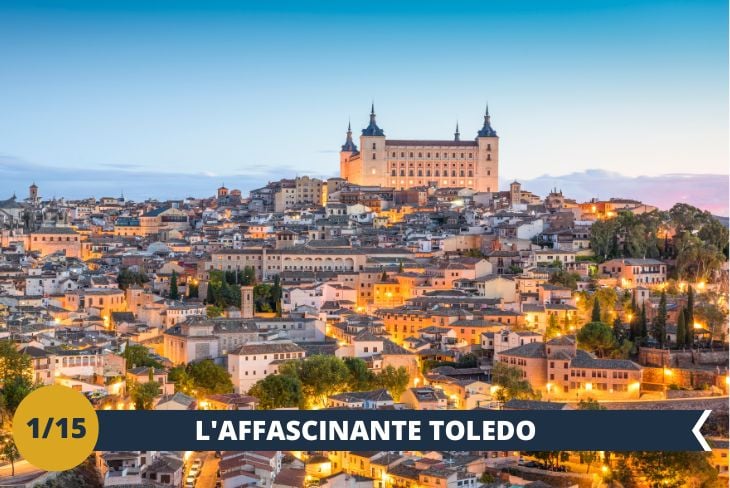 ESCURSIONE DI INTERA GIORNATA a TOLEDO: Situata su un promontorio roccioso a 100 km da Madrid, Toledo è stata la capitale del Regno di Spagna e nel 1986 è stata dichiarata Patrimonio dell’Umanità dall’UNESCO per il suo straordinario valore storico e artistico. Il centro medievale della città è un autentico scrigno di storia, dove si intrecciano le tracce di tre grandi culture – cristiana, islamica ed ebraica – che hanno convissuto per secoli. Durante la visita, esploreremo luoghi iconici come la Cattedrale, la Sinagoga del Transito e l’ex Moschea di Cristo de la Luz, testimoniando l’incredibile fusione di tradizioni e stili. Il perfetto stato di conservazione della città, grazie a interventi di restauro, ci permetterà di immergerci in atmosfere suggestive e indimenticabili. Un tour guidato ci guiderà alla scoperta di questo straordinario patrimonio culturale.