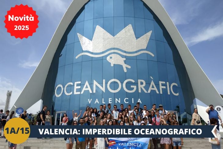 ESCURSIONE DI INTERA GIORNATA a VALENCIA: Una fantastica escursione dove approderete nella solare Valencia ed avrete occasione di visitare l'imperdibile Oceanografico (INGRESSO INCLUSO), il più grande acquario d’Europa. Potrete scoprire le meraviglie del mondo marino, osservando da vicino squali, delfini, pinguini e tante altre specie provenienti da tutti gli ecosistemi del pianeta. Un’esperienza educativa e divertente per immergersi nella bellezza della vita acquatica.