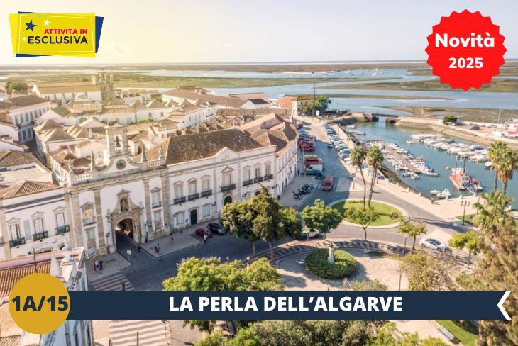 Novità 2025! ESCURSIONE DI INTERA GIORNATA: Vi condurremo alla scoperta di Faro, perla dell'Algarve che vi conquisterà con il suo fascino senza tempo. Un’esclusiva visita guidata vi accompagnerà attraverso questa città incantevole, dove l'eredità portoghese si fonde armoniosamente con influenze moresche. Passeggerete tra strade acciottolate del centro storico, ammirando antichi palazzi, chiese secolari e piazze suggestive che raccontano secoli di storia.