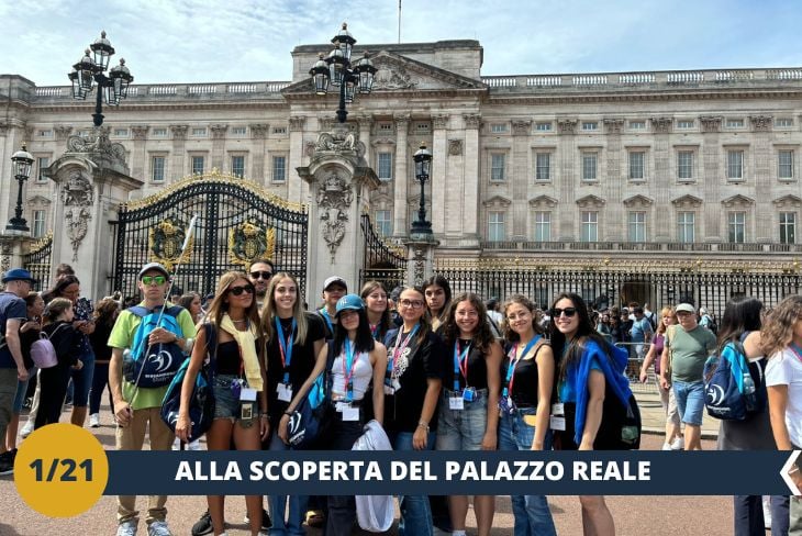 ESCURSIONE DI INTERA GIORNATA: Benvenuti a Buckingham Palace (INGRESSO INCLUSO), la residenza ufficiale dei sovrani britannici e uno dei simboli più celebri di Londra! Questo maestoso palazzo, composto da 775 stanze, è un mondo a sé: al suo interno si trovano splendidi Appartamenti di Stato, decorati con dipinti di artisti come Rembrandt e Rubens, una sala da ballo imponente e giardini regali mozzafiato. Ma non finisce qui: Buckingham Palace ospita perfino una piscina, un ufficio postale e un cinema privato, un vero universo nascosto che riflette il lusso e la grandezza della monarchia. Avremo l’opportunità di ammirare l’iconico Cambio della Guardia, una cerimonia storica dove precisione, tradizione e colori si fondono in uno spettacolo unico. Dopo aver esplorato questo luogo leggendario, ti lasceremo del tempo libero per scoprire i dintorni: potrai passeggiare attraverso i giardini di St. James’s Park, fotografare la Victoria Memorial o semplicemente respirare l’atmosfera maestosa di questa zona ricca di fascino e storia.