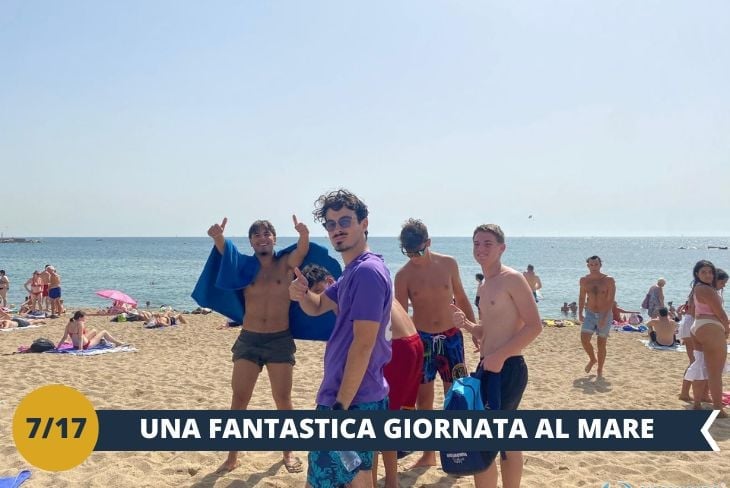 ESCURSIONE DI INTERA GIORNATA: Trascorreremo la giornata sulla spiaggia più glamour di Barcellona, tra mare, giochi e tanto sole!