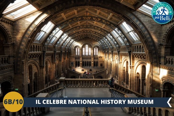 NOVITA’ 2025! La giornata continua al National History Museum, una vera cattedrale della scienza e della natura! Questo museo, tra i più visitati al mondo, offre un’esperienza unica tra meraviglia e apprendimento. Immaginate di entrare nella spettacolare Hintze Hall, con il suo enorme scheletro di balenottera azzurra sospeso sotto un soffitto decorato. Tra dinosauri, vulcani, terremoti e mostre interattive, ogni passo è una scoperta. Sapevate che il museo custodisce il frammento di meteorite più antico mai trovato sulla Terra? Preparatevi a lasciarvi incantare da un’avventura straordinaria!