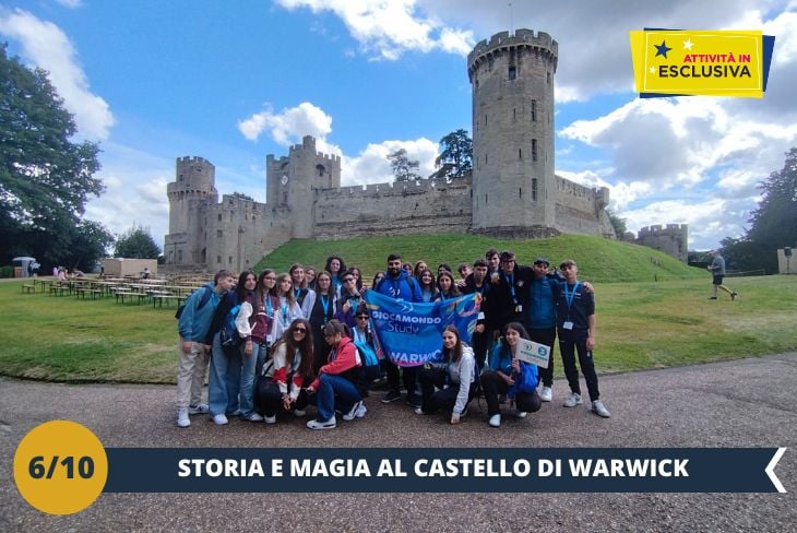 Un viaggio indietro nel tempo vi aspetta al magnifico Warwick Castle (INGRESSO INCLUSO), una delle fortezze medievali più spettacolari d’Inghilterra! Con oltre mille anni di storia, questo castello ha ospitato battaglie epiche, intrighi di corte e storie di nobili e re. Passeggiate tra le sue imponenti torri, esplorate la maestosa Grande Sala con i suoi arazzi antichi e le decorazioni regali, e scoprite il lato oscuro delle prigioni, che custodiscono racconti misteriosi e affascinanti. Ma Warwick Castle è molto più che storia! Le esibizioni di falconeria, i tornei medievali e i labirinti nei giardini curatissimi vi trasporteranno in un’avventura unica, perfetta per tutta la famiglia. E non dimenticate di salire sulle torri per godere di una vista mozzafiato sul fiume Avon e sui dintorni. Noi siamo pronti per questa esperienza indimenticabile, e voi? (escursione mezza giornata)