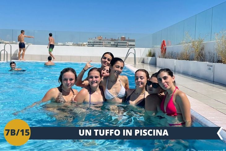 E per concludere la giornata in bellezza, un bel tuffo in piscina ci attende!