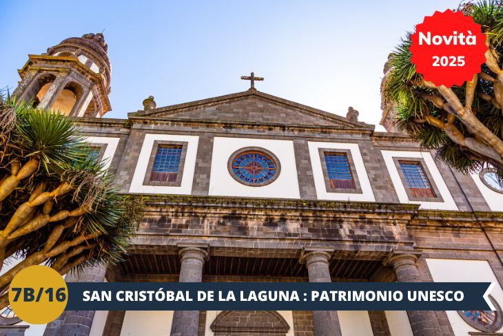 La nostra avventura proseguirà nella storica La Laguna, patrimonio dell’umanità UNESCO e gioiello coloniale di Tenerife. Qui ci perderemo tra le sue stradine acciottolate, ammirando le case colorate, le chiese antiche e l’autenticità che rende questa città così speciale. La Laguna ci incanterà con il suo mix di storia, cultura e fascino senza tempo. Una giornata perfetta per scoprire due volti diversi e unici dell’isola!