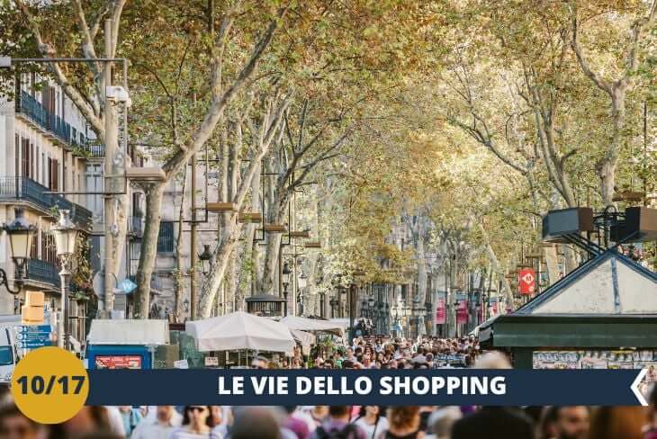 Pronti per lo SHOPPING? Barcellona è la destinazione perfetta! Dalla movimentata Rambla con i suoi negozi caratteristici al prestigioso El Corte Inglés, la capitale catalana vi conquisterà con la sua offerta fashion e trendy! (escursione di mezza giornata)