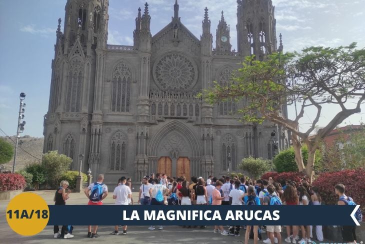 Visiteremo Arucas, una delle città più affascinanti del nord di Gran Canaria, conosciuta come "La Città dei Giardini". Questa località incanta con il suo mix di storia, natura e architettura. Il simbolo di Arucas è la maestosa Cattedrale di San Giovanni Battista, una struttura gotica realizzata in pietra vulcanica che domina la città. Passeggeremo tra i suoi giardini e parchi curati, dove la bellezza della natura si unisce alla serenità dell’ambiente, offrendo un’esperienza rilassante e rigenerante.