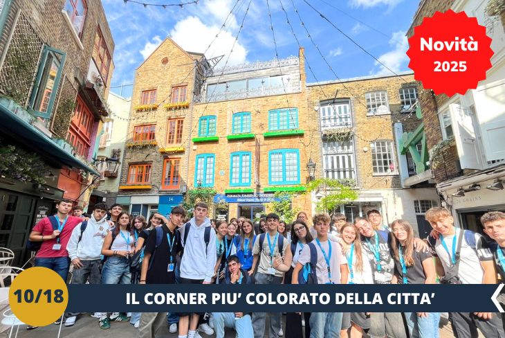 NOVITA’ 2025! Esploreremo Covent Garden, il cuore pulsante del West End di Londra, dove cultura, vita e creatività si incontrano in un mix unico! Inizieremo dal gioiello nascosto di Neal’s Yard, una piccola oasi colorata che sembra uscita da un libro di fiabe, con il suo fascino magico e l’atmosfera accogliente. Proseguiremo verso Soho, il quartiere bohémien di Londra, famoso per la sua energia vibrante, i suoi vicoli pieni di storie e la sua anima artistica. Covent Garden e Soho saranno due tappe memorabili che cattureranno l’essenza più creativa e vivace di Londra. Ogni angolo, ogni dettaglio ci regalerà un assaggio della magia londinese, rendendo questa escursione davvero indimenticabile! (Escursione mezza giornata)