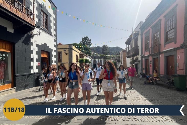 Il nostro tour prosegue a Teror, un pittoresco villaggio nel cuore di Gran Canaria, famoso per la sua atmosfera autentica e le sue strade acciottolate. Conosciuta come "la città dei balconi", Teror ci affascinerà con le sue facciate adornate da balconi in legno e fiori colorati. Al centro della città, la Basilica di Nostra Signora del Pino, luogo di culto e pellegrinaggio, ci accoglierà con la sua imponente architettura barocca. Una passeggiata tra le botteghe artigianali e i caffè accoglienti di Plaza del Pino completerà questa visita indimenticabile. (escursione mezza giornata)