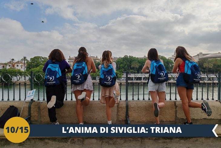 Attraverseremo il Guadalquivir per immergerci nel suggestivo quartiere di Triana. Simbolo dell'autenticità sivigliana, questo barrio ha dato i natali a innumerevoli artisti, maestri artigiani e talenti del flamenco. Un imperdibile walking tour vi condurrà attraverso strade vivaci e case dai colori brillanti, dove botteghe tradizionali e caratteristici negozi di souvenir raccontano l'anima del quartiere. Triana, con i suoi vicoli carichi di storia e l'inconfondibile spirito del flamenco, vi svelerà l'essenza più vera e appassionante di Siviglia. (Escursione di mezza giornata)