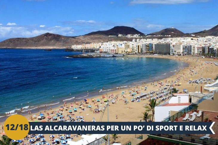 Un pomeriggio indimenticabile sulla spiaggia di Las Alcaravaneras, un piccolo paradiso nascosto lungo la costa settentrionale di Gran Canaria. Situata tra il porto turistico e il caratteristico quartiere di La Isleta, questa spiaggia offre sabbia dorata, acque calme e un’atmosfera perfetta per rilassarsi. Sarà l’occasione ideale per godersi il sole, praticare sport in spiaggia e vivere momenti di puro relax immersi nella bellezza naturale dell’isola. (escursione mezza giornata)