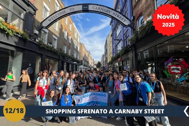 NOVITA’ 2025! Preparatevi per una giornata all’insegna dello shopping e dello stile nel cuore di Londra! Esploreremo Oxford Street, la via commerciale più famosa della città, con i suoi negozi di moda internazionale e le grandi catene che offrono tutto ciò che si può desiderare. Proseguiremo su Regent’s Street, dove eleganti boutique e marchi esclusivi ci accompagneranno in un’esperienza unica, circondati da un’architettura maestosa. Concluderemo il nostro tour a Carnaby Street, l’epicentro dello stile e della cultura pop degli anni ’60, oggi un mix vibrante di negozi indipendenti, moda alternativa e atmosfera creativa. Un viaggio tra tendenze, storia e innovazione che renderà questa escursione indimenticabile! (Escursione mezza giornata)