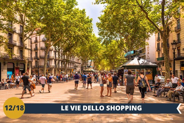 Barcellona, città all'avanguardia nel mondo della moda, vi offre infinite possibilità per gli amanti dello shopping: dalle boutique sulla celebre Rambla ai grandi magazzini El Corte Inglés, troverete sicuramente il vostro stile! (escursione di mezza giornata)