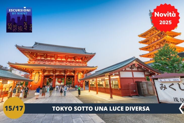 BY NIGHT. Tokyo di notte è un altro mondo: le luci brillano, la città è vibrante e ogni strada racconta una storia diversa. Durante questa escursione serale, avremo modo di esplorare il cuore pulsante della città, fermandoci nei luoghi più iconici e vivendo la vita notturna che rende Tokyo un luogo senza pari.