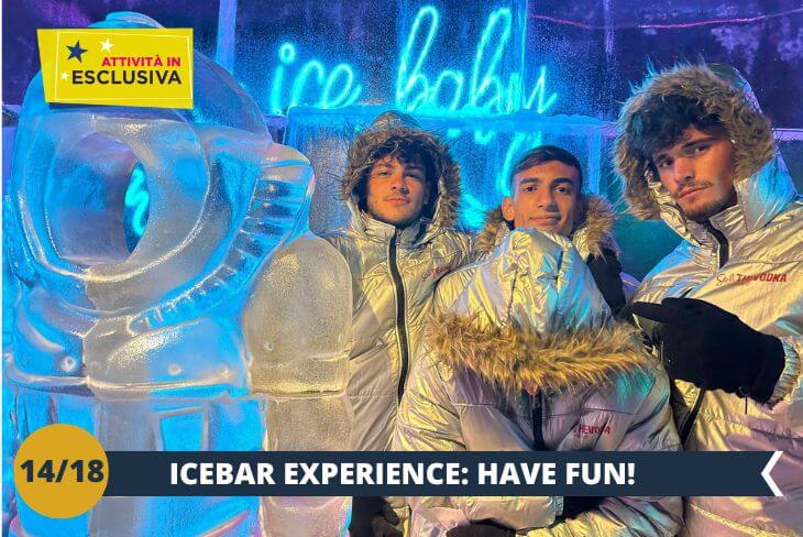 BARCELLONA BY NIGHT: ICE BAR EXPERIENCE (INGRESSO INCLUSO), un'avventura davvero unica nel cuore della città! Preparatevi a vivere un'esperienza straordinaria in questo locale completamente realizzato in ghiaccio, fatto di sculture scintillanti, pareti cristalline e deliziosi drink serviti in bicchieri di ghiaccio. Un'esperienza davvero "cool" che renderà la vostra serata a Barcellona ancora più speciale!