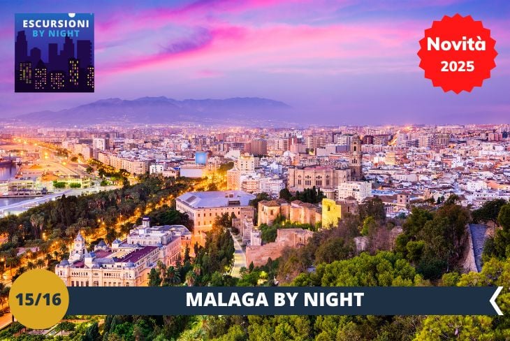 MALAGA BY NIGHT: Al calar della sera, Malaga si accende di mille luci! Una magica passeggiata serale lungo il mare, tra locali alla moda e panorami mozzafiato sulla città illuminata. Un'esperienza unica per vivere l'anima più vivace di Malaga!