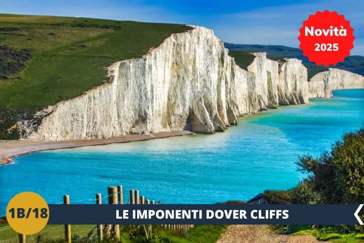 Proseguiremo il nostro viaggio verso le maestose Scogliere di Dover, una meraviglia naturale che incarna la bellezza selvaggia della costa inglese. Alte e imponenti, queste scogliere bianche si affacciano sul Canale della Manica, offrendo panorami mozzafiato e scorci indimenticabili. Passeggiando lungo i sentieri panoramici, respireremo l’aria salmastra e potremo goderci uno dei paesaggi più iconici del Regno Unito. Una tappa imperdibile per immergersi nella natura e scattare foto da cartolina!