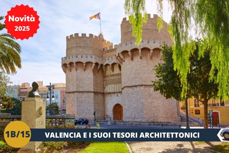 Il pomeriggio sarà dedicato a un affascinante walking tour attraverso i Giardini del Turia, un grande parco urbano ricavato dal letto di un antico fiume. Prosete poi verso il centro storico di Valencia, dove esploreremo le sue strade pittoresche passeggiando accanto i luoghi simbolo della città, come la Cattedrale la Torre de Serranos e tanto altro ancora … in una giornata all’insegna della scoperta e del divertimento