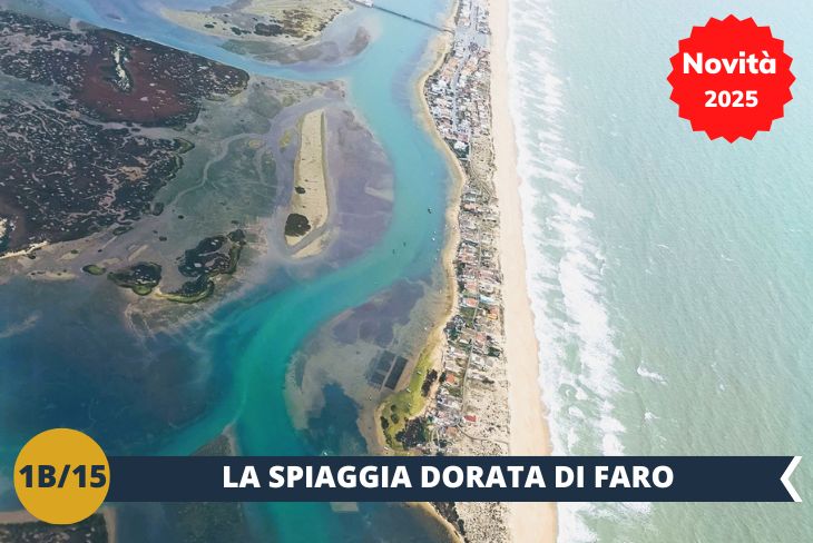 La vostra avventura proseguirà con un pomeriggio di puro relax sulla splendida spiaggia dorata cittadina. Le acque cristalline dell'Oceano Atlantico e la brezza marina vi regaleranno momenti indimenticabili, mentre il sole del Portogallo vi accompagnerà in questo angolo di paradiso!