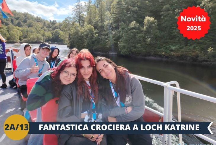 ESCURSIONE DI INTERA GIORNATA: Preparati a vivere un'esperienza indimenticabile al Loch Katrine, uno dei gioielli più affascinanti delle Highlands scozzesi. Imbarcati su una crociera esclusiva (INGRESSO INCLUSO) che ti porterà attraverso le acque magiche del lago, circondato da maestose montagne e isole incantevoli. Un vero e proprio angolo di natura intatta, dove la serenità e la bellezza della Scozia si rivelano in tutta la loro magnificenza.