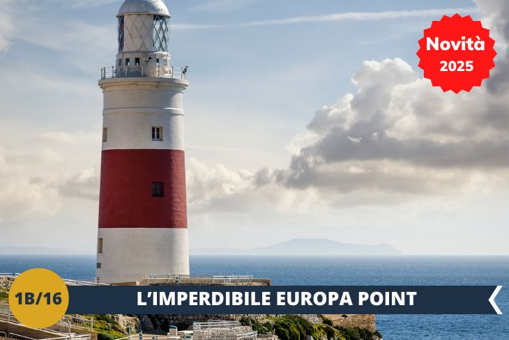 Il tour vi condurrà all'Europa Point, il punto più meridionale d'Europa, dove lo stretto di Gibilterra vi regalerà una vista spettacolare che abbraccia due continenti: l'Africa e l'Europa si incontrano in un orizzonte mozzafiato!