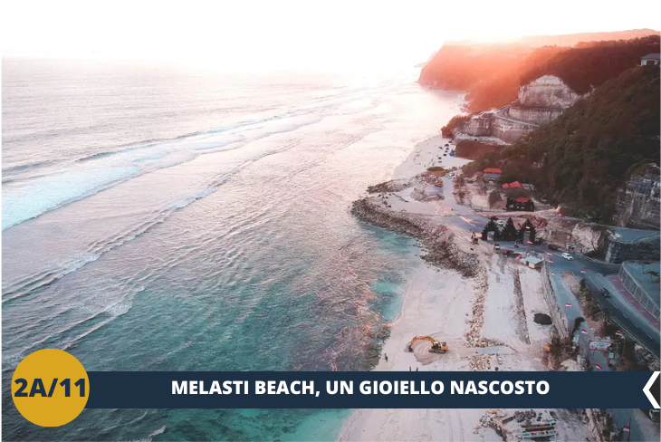 Scopri la magia di Melasti Beach, un angolo segreto della costa sud di Bali, dove la natura si mostra nella sua bellezza più autentica. (Escursione mezza giornata)