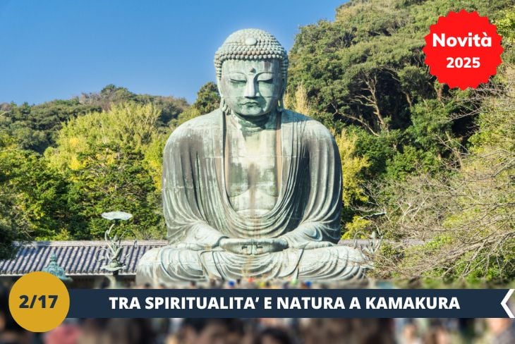 ESCURSIONE DI INTERA GIORNATA A KAMAKURA. Pronti a viaggiare indietro nel tempo e a lasciarvi incantare dalla magia di Kamakura? Questa città leggendaria, immersa tra storia, spiritualità e natura, ci accoglierà con il suo fascino senza tempo. Antica capitale del Giappone e cuore del potere samurai, Kamakura è un luogo dove il passato prende vita tra templi maestosi e paesaggi che sembrano usciti da una poesia. Cammineremo tra foreste lussureggianti e sentieri avvolti nella tranquillità, respirando un’atmosfera unica che solo Kamakura sa offrire. Sarà un viaggio tra tradizione e bellezza naturale, un’esperienza che ci farà sentire parte della storia stessa.