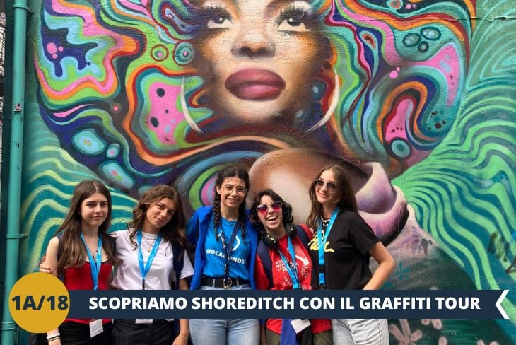 ESCURSIONE DI INTERA GIORNATA: Preparatevi a immergervi nell’energia vibrante della street art londinese! Inizieremo la giornata a Shoreditch, un quartiere che è diventato un vero e proprio museo a cielo aperto. Ammireremo insieme opere iconiche, come quelle di Banksy, e i capolavori di artisti emergenti che continuano a trasformare queste strade in una tela vivente. Scopriremo come l'arte urbana qui sia un mezzo per raccontare storie e lanciare messaggi sociali. Proseguiremo verso Brick Lane, celebre non solo per i suoi murales spettacolari, ma anche per la sua atmosfera multiculturale e vivace. Durante il nostro tour, esploreremo le strade laterali che portano a Spitalfields e Bethnal Green, dove scopriremo opere nascoste e meno conosciute. Vi racconteremo le storie dietro alcuni graffiti famosi e vi sveleremo come questi luoghi abbiano ispirato artisti da tutto il mondo. Sarà un viaggio creativo che ci lascerà senza fiato, arricchito da scoperte e dettagli unici che ci faranno vivere Londra come non l’abbiamo mai vista!