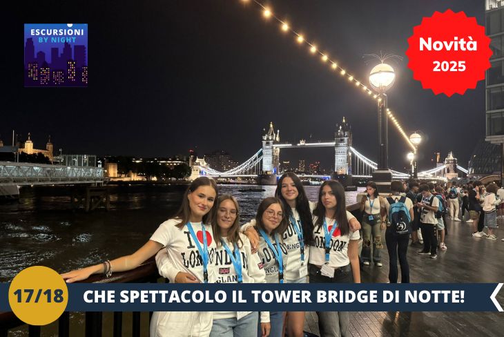 NOVITA’ 2025! BY NIGHT: Prepariamoci a vivere una serata magica, passeggiando tra i luoghi più affascinanti di Londra sotto le stelle! Ammireremo il Tower Bridge, splendente nella sua illuminazione notturna, una vista che lascia senza fiato. Proseguiremo verso i pittoreschi St. Katharine’s Docks, un angolo incantevole della città, dove il Dickens Inn, con il suo charme storico, si erge come un gioiello illuminato, regalando un’atmosfera unica e suggestiva alla nostra notte londinese.