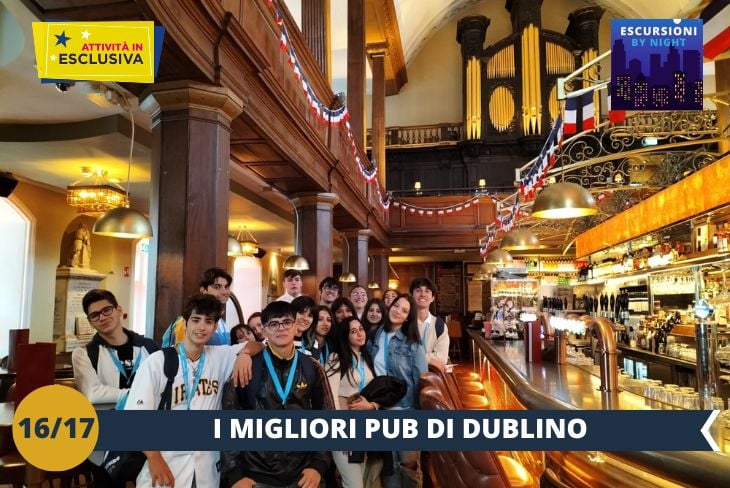 DUBLINO BY NIGHT: Un walking tour serale vi condurrà nel cuore del distretto commerciale di Dublino, a pochi passi da Henry Street, per apprezzare i tanti locali che animano queste vie, come l’eclettico The Church.