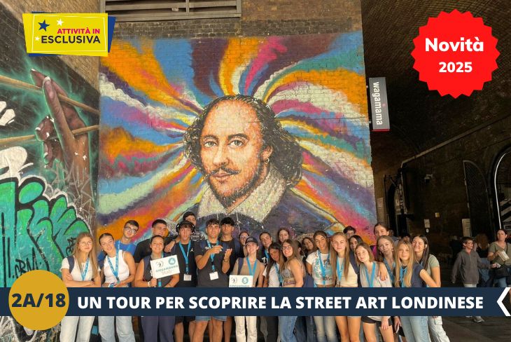 NOVITA’ 2025! ESCURSIONE DI INTERA GIORNATA: Preparatevi a immergervi nell’energia vibrante della street art londinese! Inizieremo la giornata a Shoreditch, un quartiere che è diventato un vero e proprio museo a cielo aperto. Ammireremo insieme opere iconiche, come quelle di Banksy, e i capolavori di artisti emergenti che continuano a trasformare queste strade in una tela vivente. Scopriremo come l'arte urbana qui sia un mezzo per raccontare storie e lanciare messaggi sociali. Proseguiremo verso Brick Lane, celebre non solo per i suoi murales spettacolari, ma anche per la sua atmosfera multiculturale e vivace