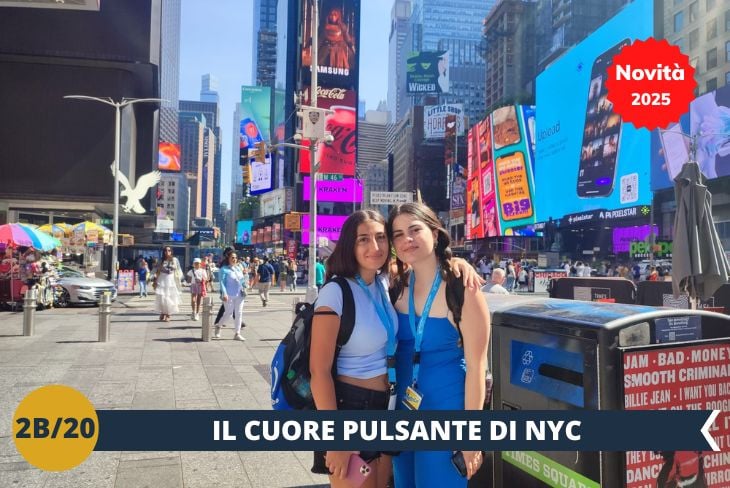 La giornata proseguirà con la visita alla cattedrale di San Patrick, un’imponente struttura gotica che spicca tra i grattacieli di Manhattan. Proseguiremo verso Times Square, il cuore pulsante della città, sempre affollato e pieno di luci, dove l’atmosfera vivace non si ferma mai. Infine, faremo una sosta a Bryant Park, un angolo verde di tranquillità circondato dal ritmo frenetico della città, perfetto per una pausa tra il caos di Midtown.