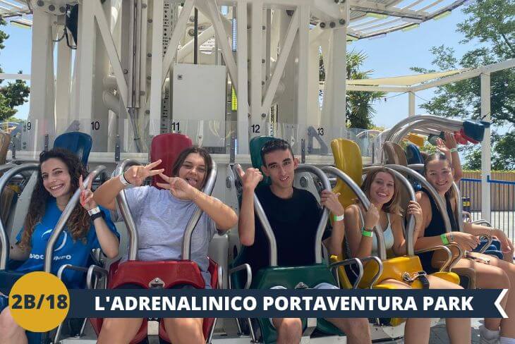 A seguire, il divertimento continua nel magnifico PORTAVENTURA (INGRESSO INCLUSO), dove oltre 40 attrazioni vi aspettano per una giornata indimenticabile in compagnia di nuovi amici!