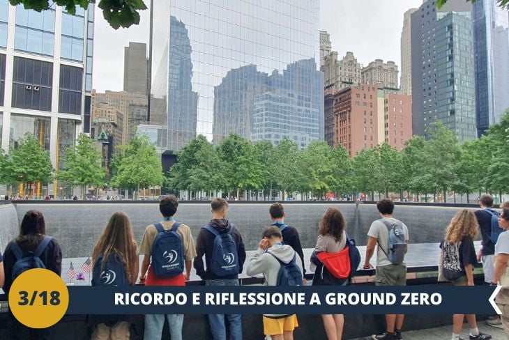 ESCURSIONE DI INTERA GIORNATA: Il nostro tour ci porta nel cuore del Financial District di New York, dove lussuosi grattacieli e una folla di impiegati in giacca e cravatta camminano veloci lungo i marciapiedi. Inizieremo con Wall Street, sede della Borsa di New York, il cui edificio imponente sembra un tempio del potere economico, e faremo una sosta per una foto con il famoso Charging Bull, simbolo di prosperità. Proseguiremo verso la storica St. Paul Chapel, che ha resistito all'attacco dell'11 settembre, prima di arrivare a Ground Zero, il sito che ospitava il World Trade Center e che oggi è un luogo di memoria e riflessione, simbolo di resilienza e rinascita.