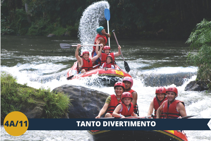 ESCURSIONE DI INTERA GIORNATA   Non mancherà un po' di avventura! Bali è considerato un eccellente luogo per fare rafting.