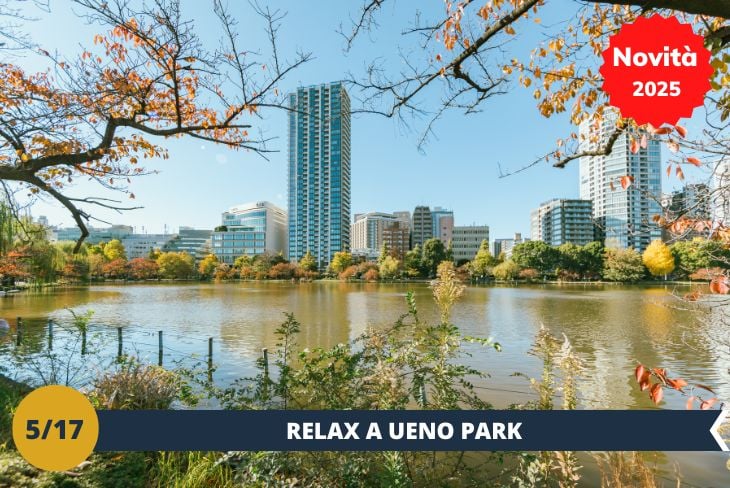 Ueno Park vi accoglierà con i suoi spazi verdi, i templi storici e un’atmosfera rilassante che sembra lontana dal trambusto della città. Inizieremo con una passeggiata tra i sentieri del parco, dove potrete visitare il Tokyo National Museum o semplicemente rilassarvi nei giardini tranquilli, immersi nella bellezza naturale che caratterizza questo luogo. Nel tardo pomeriggio, ci dirigeremo verso il vivace Ameyoko Market, dove potrete fare acquisti tra i banchi colorati che vendono di tutto, dai prodotti freschi ai souvenir, e provare qualche sfizioso street food. La zona è sempre animata, con un’atmosfera che vi farà sentire parte del cuore pulsante di Tokyo. Pronti a vivere un pomeriggio tra cultura, relax e divertimento? (escursione di mezza giornata).