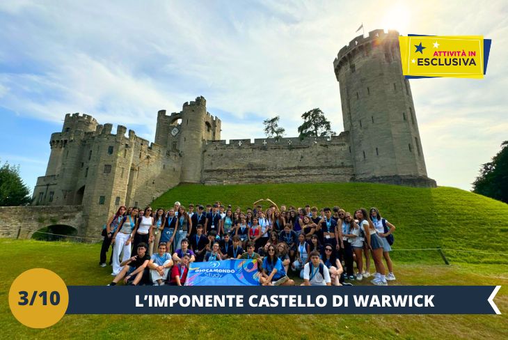 Un viaggio indietro nel tempo vi aspetta al magnifico Warwick Castle (INGRESSO INCLUSO), una delle fortezze medievali più spettacolari d’Inghilterra! Con oltre mille anni di storia, questo castello ha ospitato battaglie epiche, intrighi di corte e storie di nobili e re. Passeggiate tra le sue imponenti torri, esplorate la maestosa Grande Sala con i suoi arazzi antichi e le decorazioni regali, e scoprite il lato oscuro delle prigioni, che custodiscono racconti misteriosi e affascinanti. Ma Warwick Castle è molto più che storia! Le esibizioni di falconeria, i tornei medievali e i labirinti nei giardini curatissimi vi trasporteranno in un’avventura unica, perfetta per tutta la famiglia. E non dimenticate di salire sulle torri per godere di una vista mozzafiato sul fiume Avon e sui dintorni. Noi siamo pronti per questa esperienza indimenticabile, e voi? (escursione mezza giornata)